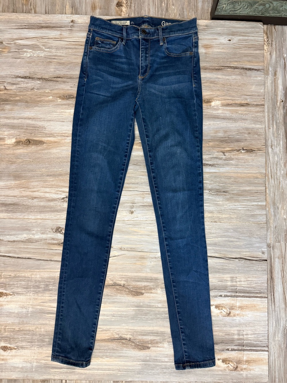 GAP 1979 Precision True Skinny Jeans Women’s 27L Long Blue Stretch